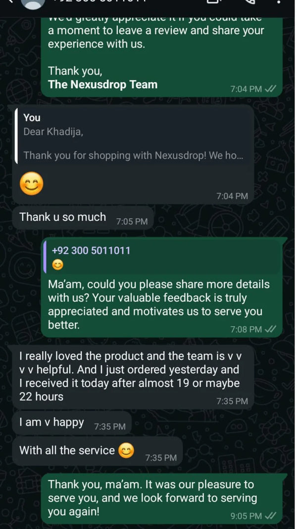 Customer review 1